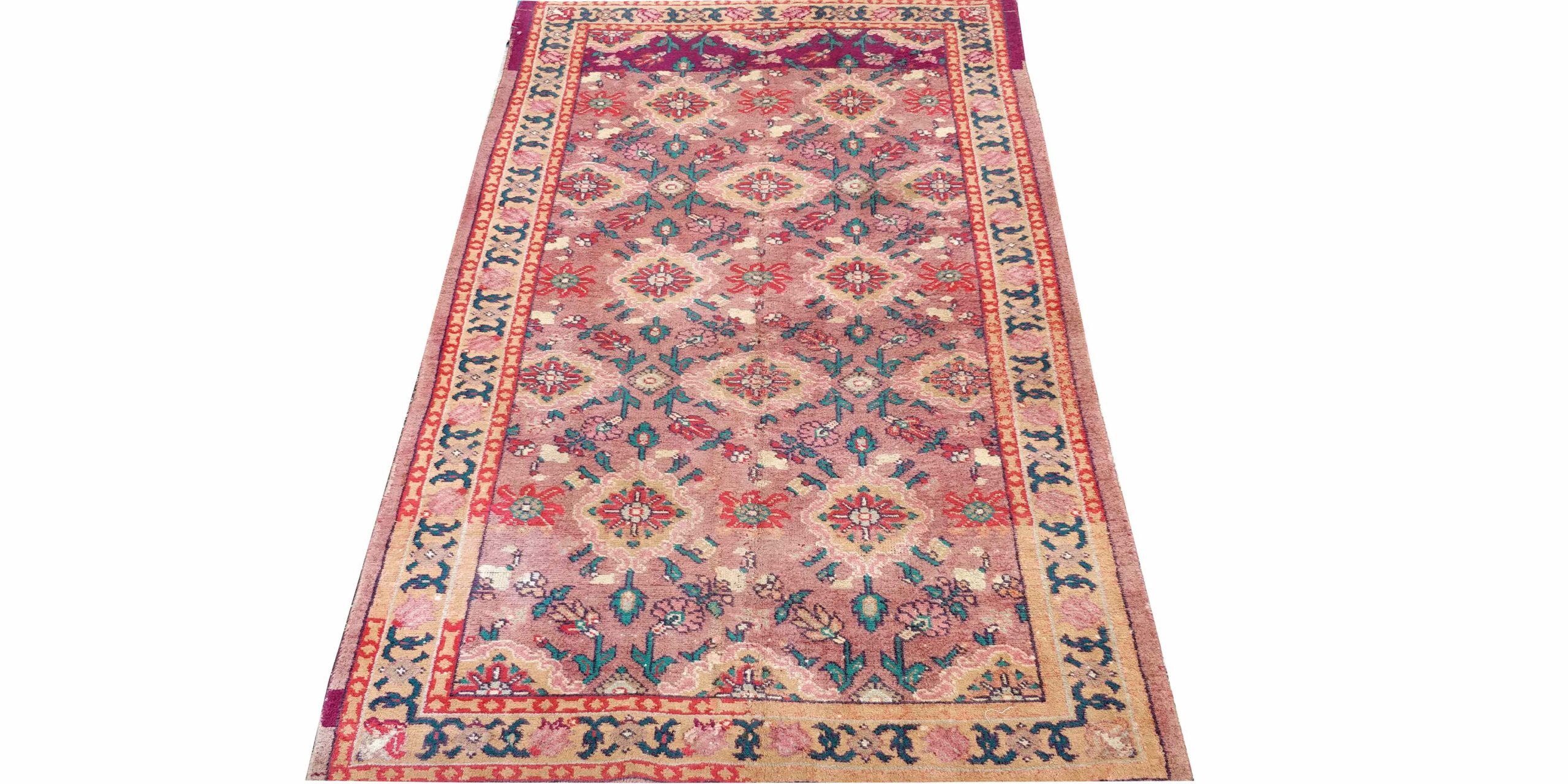 4X6 Peach Semi Antique Agra Rug 1 0683020 Scaled 1