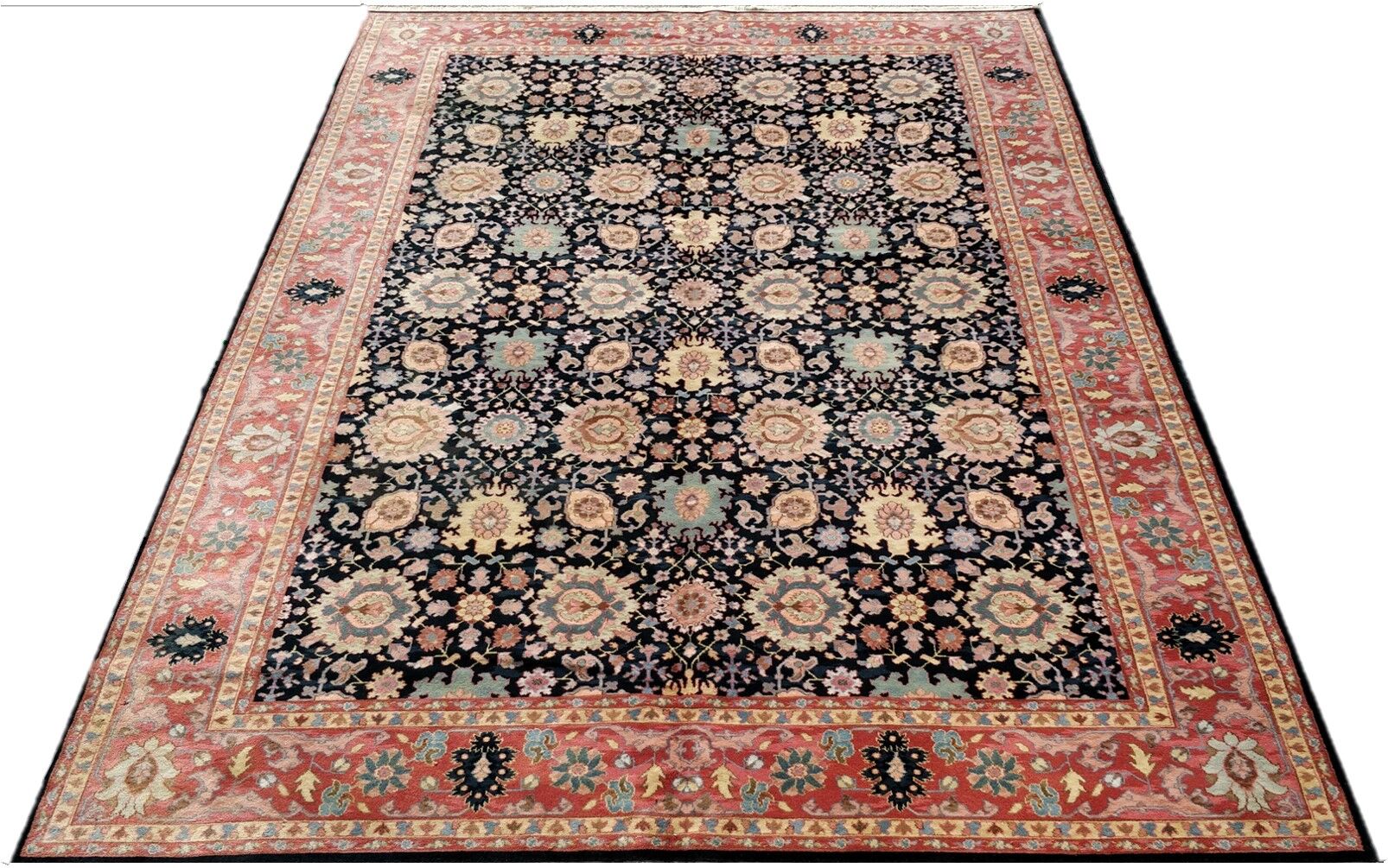10X14 Navy Modern Age Karastan Mahal Rug 1 4138887