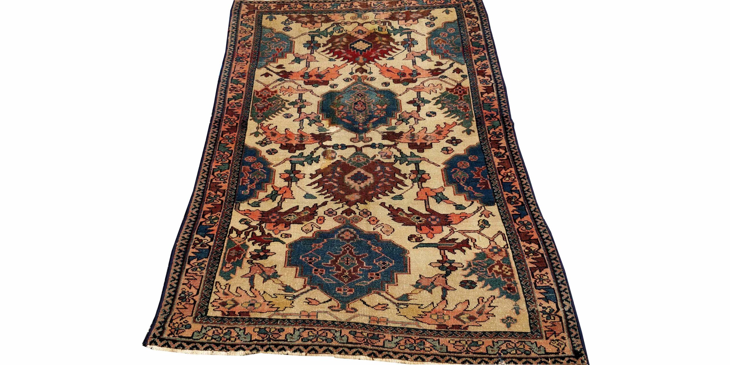 3X5 Beige Antique Bakthiari Rug 1 7730015 Scaled 1