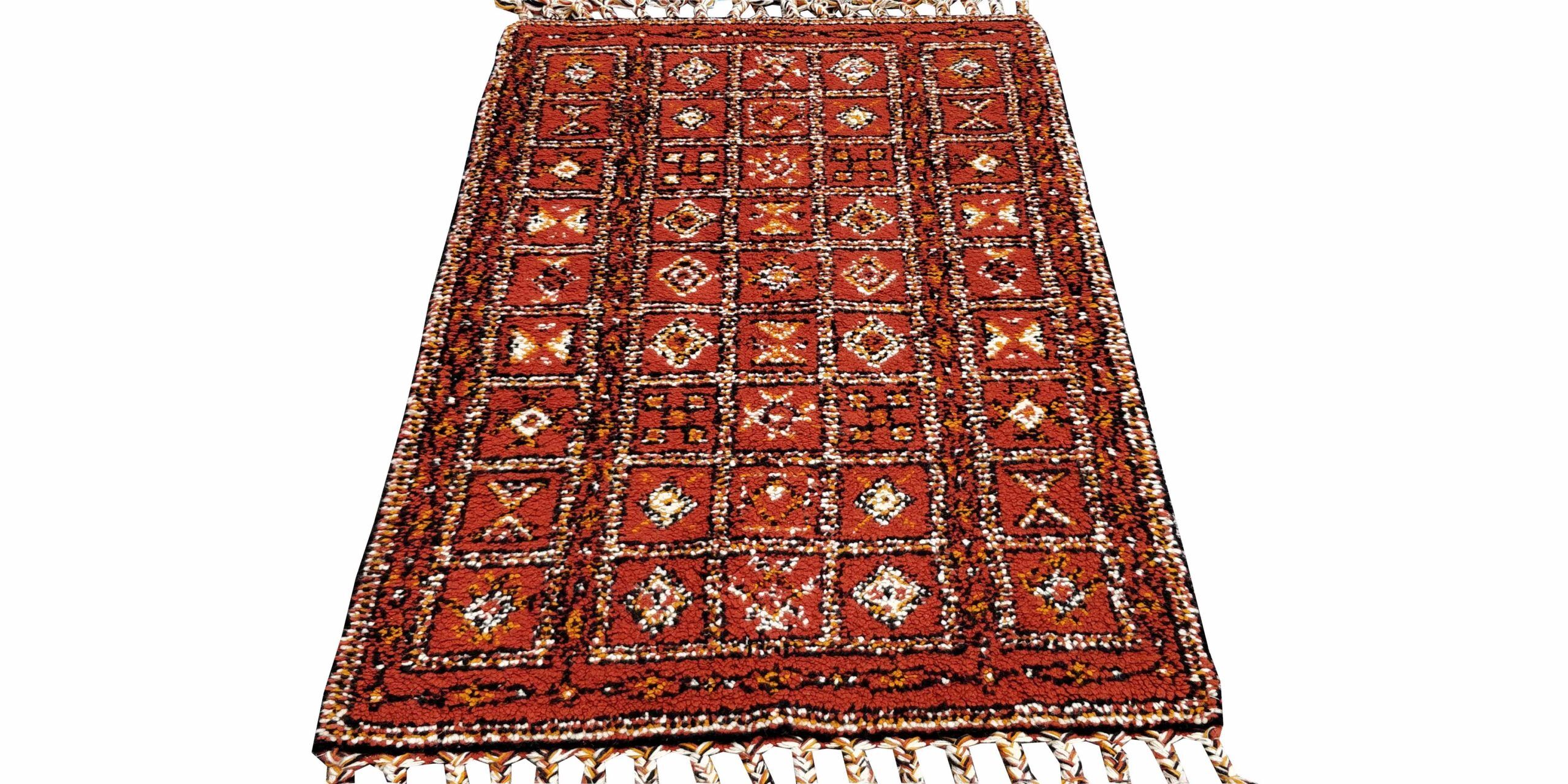 4X6 Rust Modern Age Moroccan Rug 1 7730030 Scaled 1