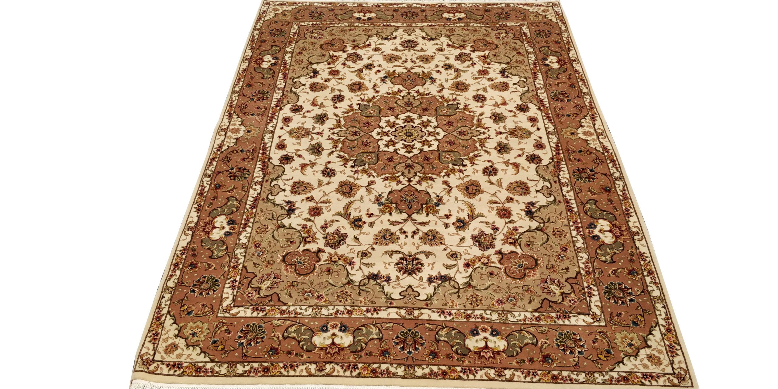 5X7 Peach Modern Age Tabriz Rug 1 7730553 Scaled 1