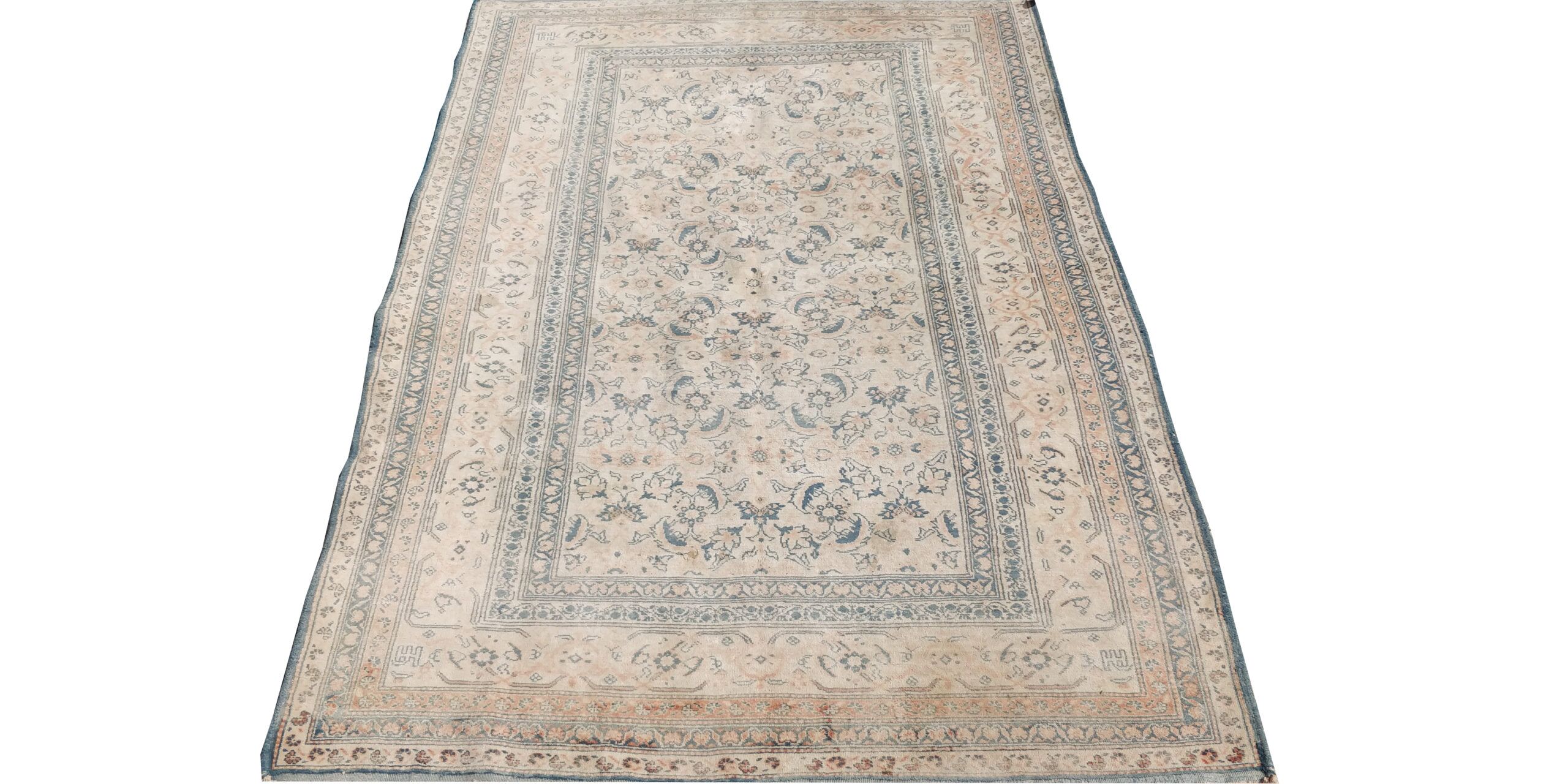 5X7 Peach Antique Tabriz Rug 1 9589721 Scaled 1