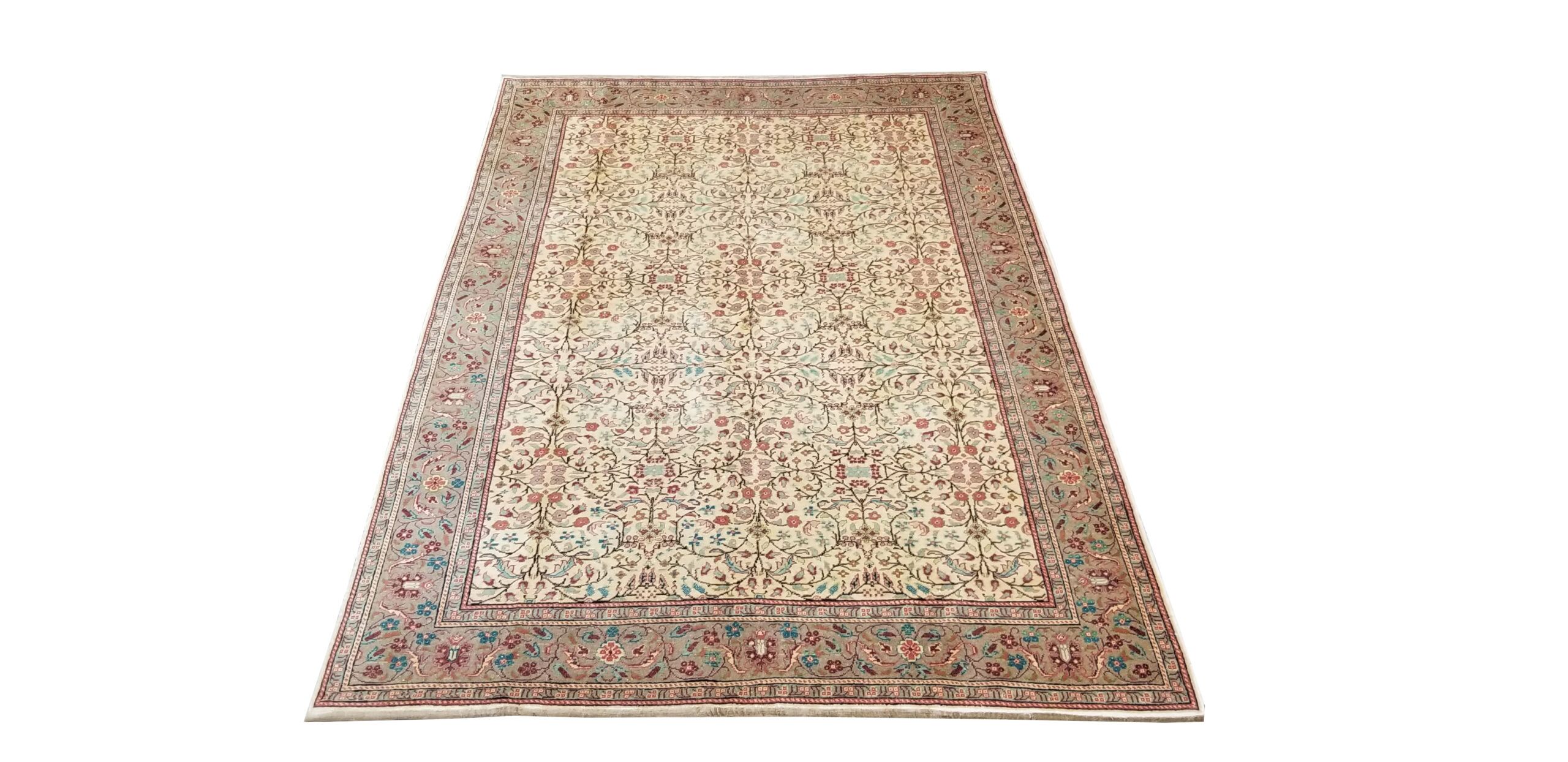 6X9 Beige Semi Antique Kaiseri Rug 1 9590494 Scaled 1