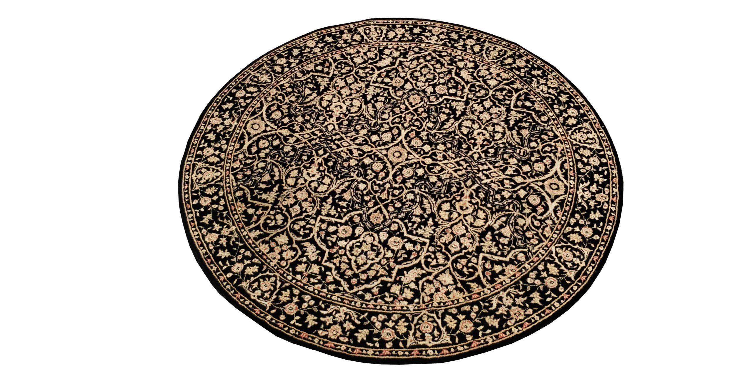 6Ft Black Modern Age Tabriz Traditional 1 0683294 Scaled 1
