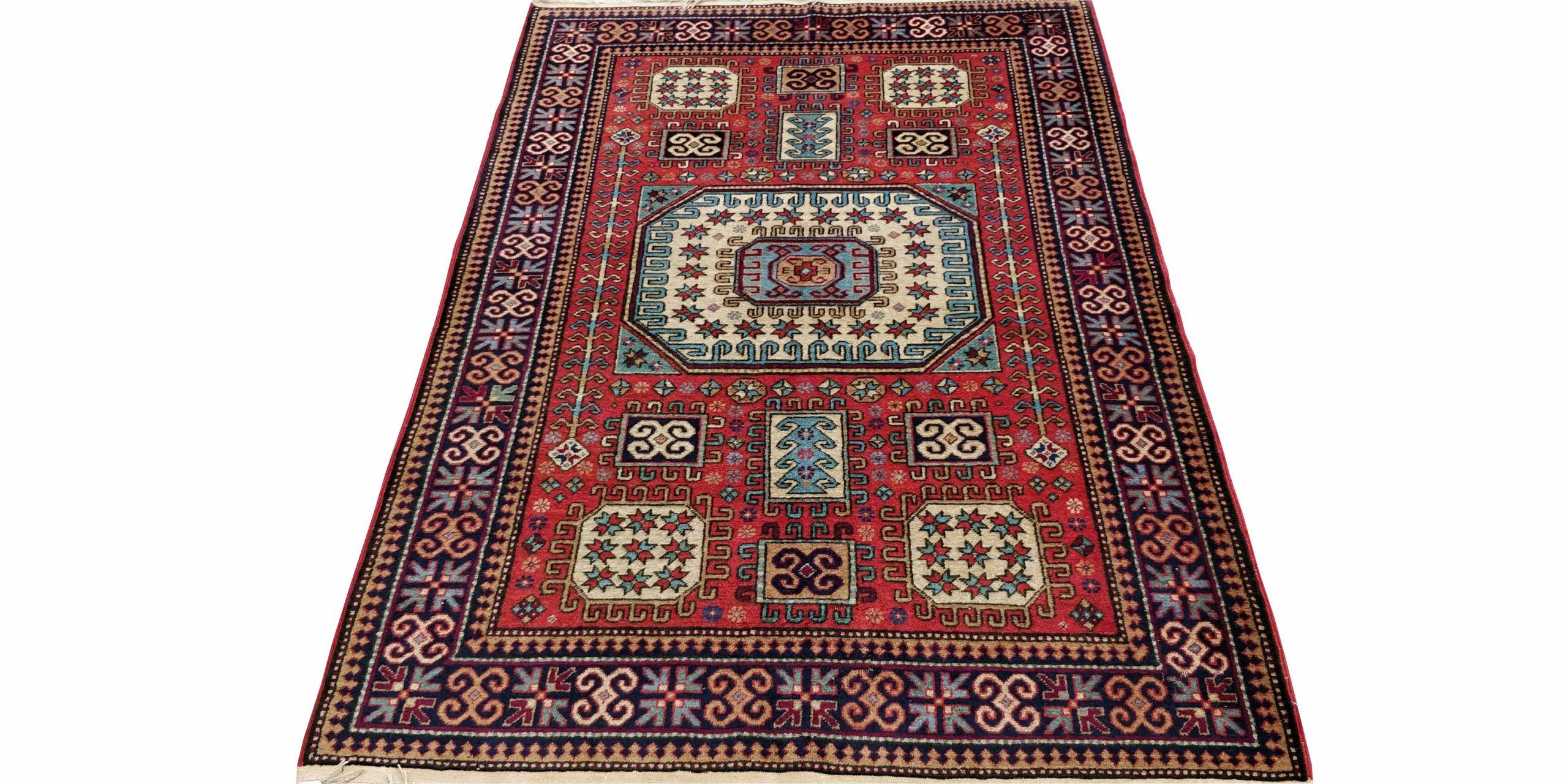 4X6 Rusty Red Modern Age Kazak Rug 1 7730089 Scaled 1