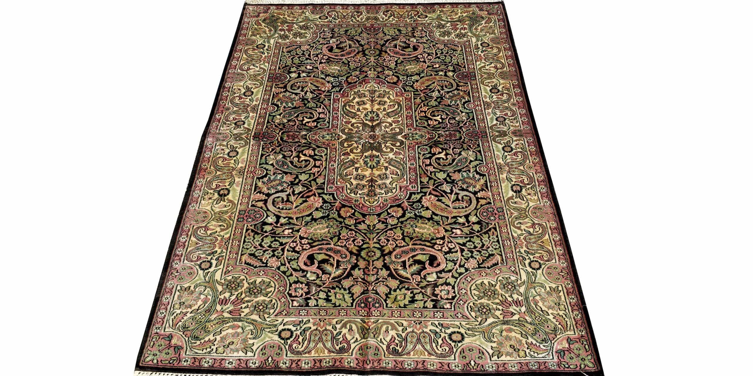 4X6 Black Semi Antique Qum Rug 1 7730161 Scaled 1