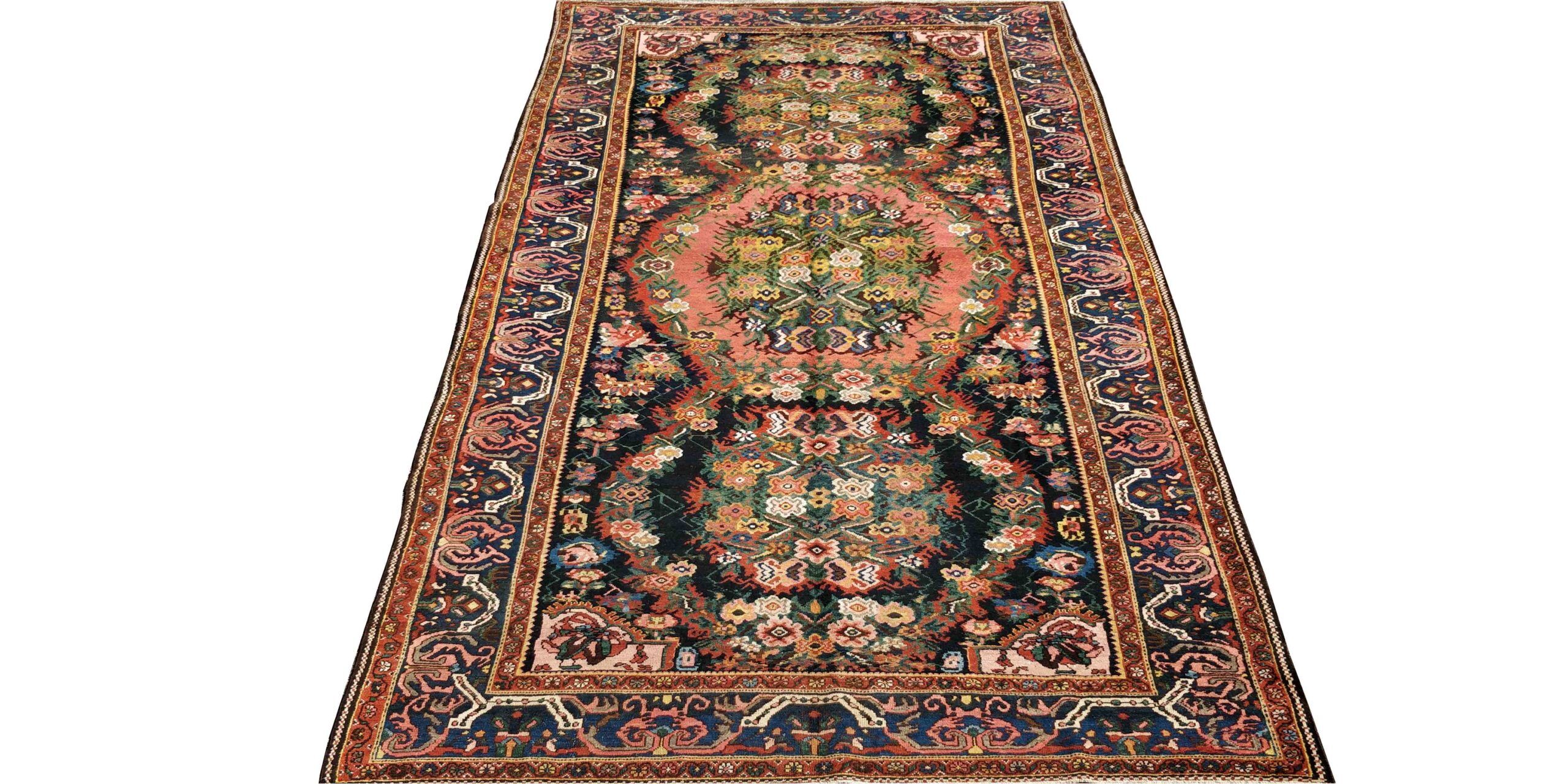 9X12 Blue Semi Antique Bakthiari Rug 1 7730182 1 Scaled 1