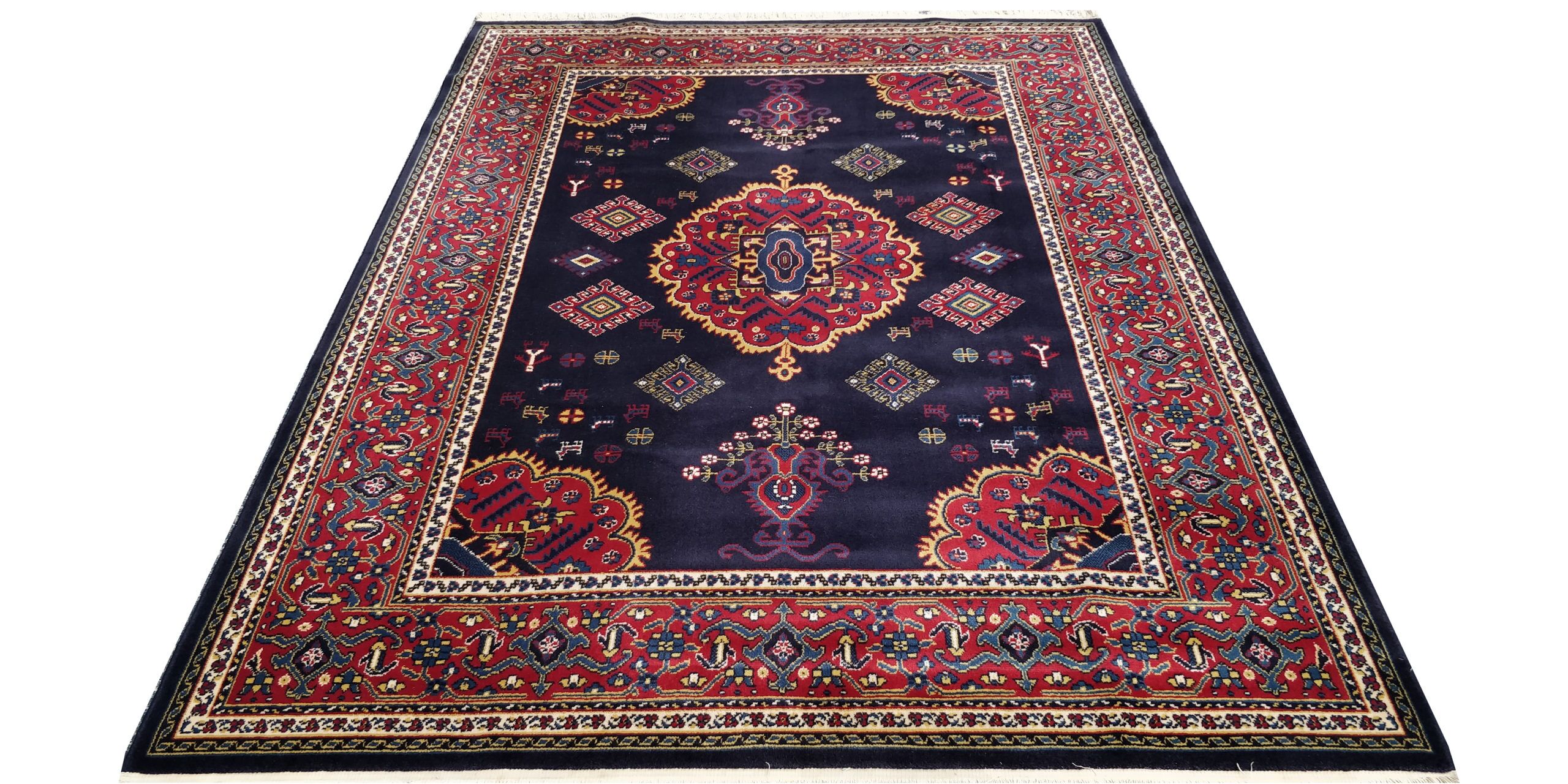 8X10 Navy Modern Age Karastan Yuruk Rug 1 7730311 Scaled 1