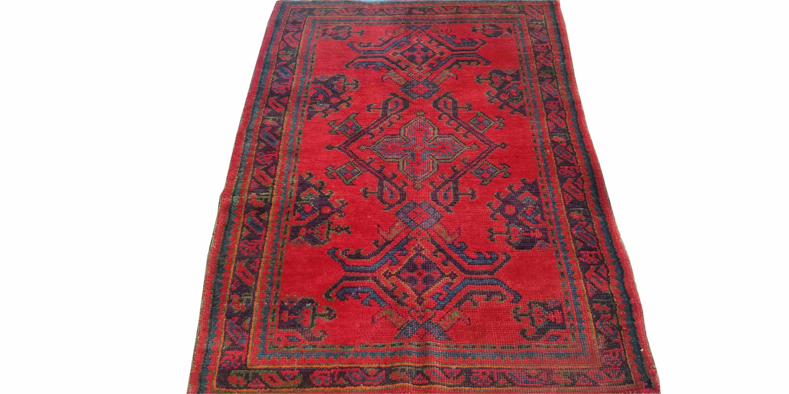 4X6 Red Semi Antique Oushak Rug 1 9589770 Scaled 1