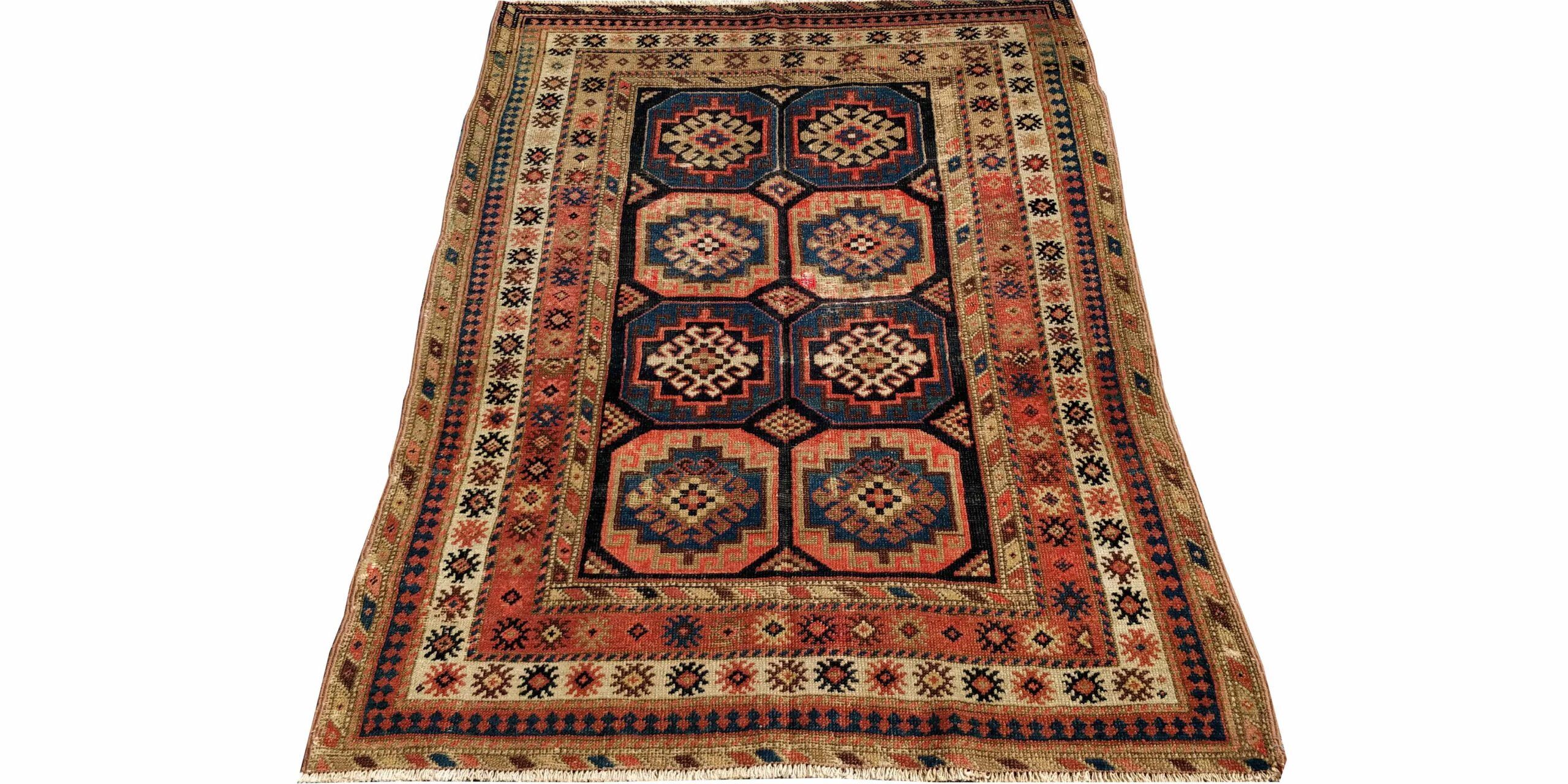 3X5 Navy Antique Kazak Rug 1 9589945 Scaled 1
