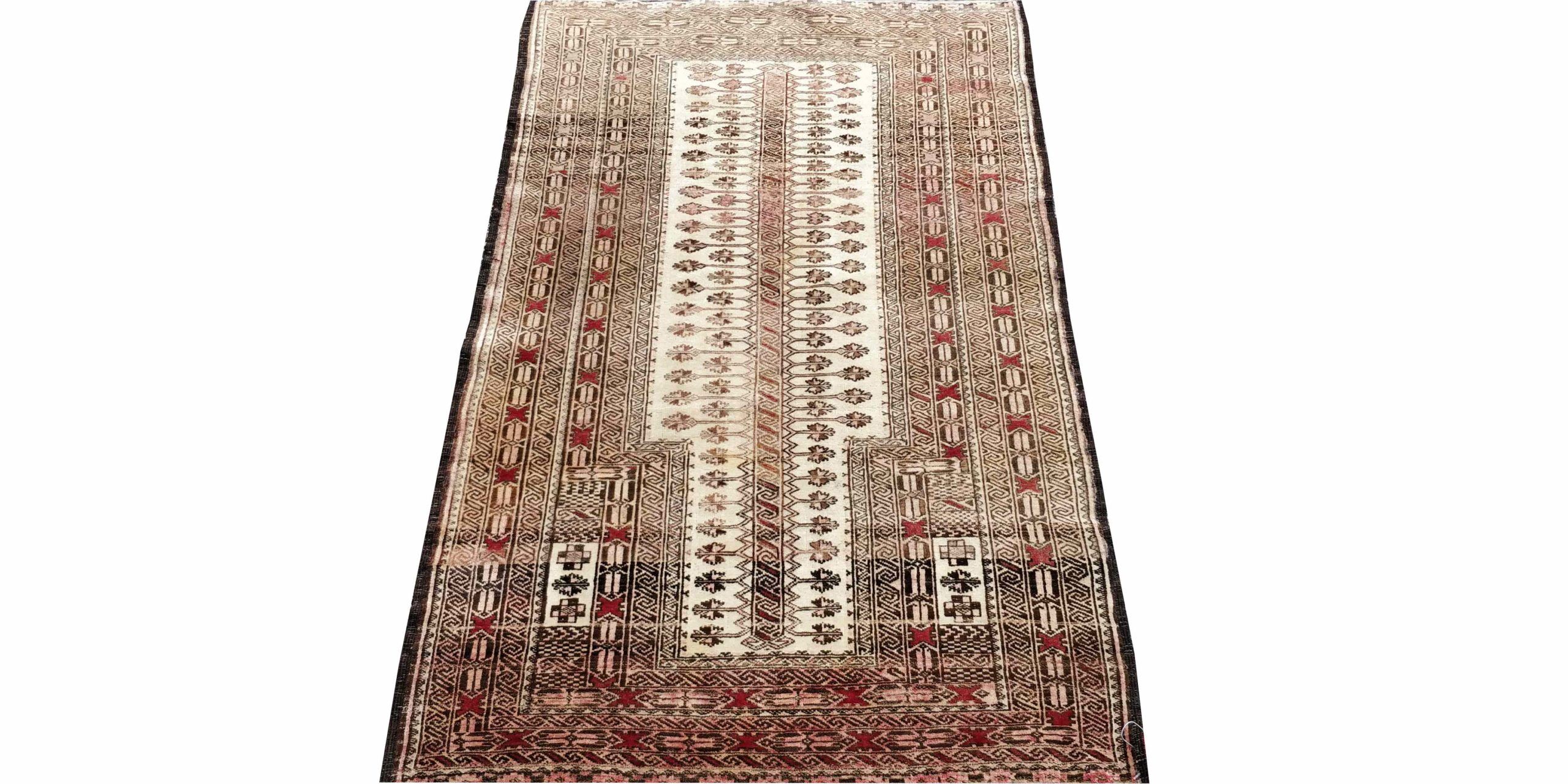 3X5 Beige Antique Turkoman Rug 1 9589968 Scaled 1