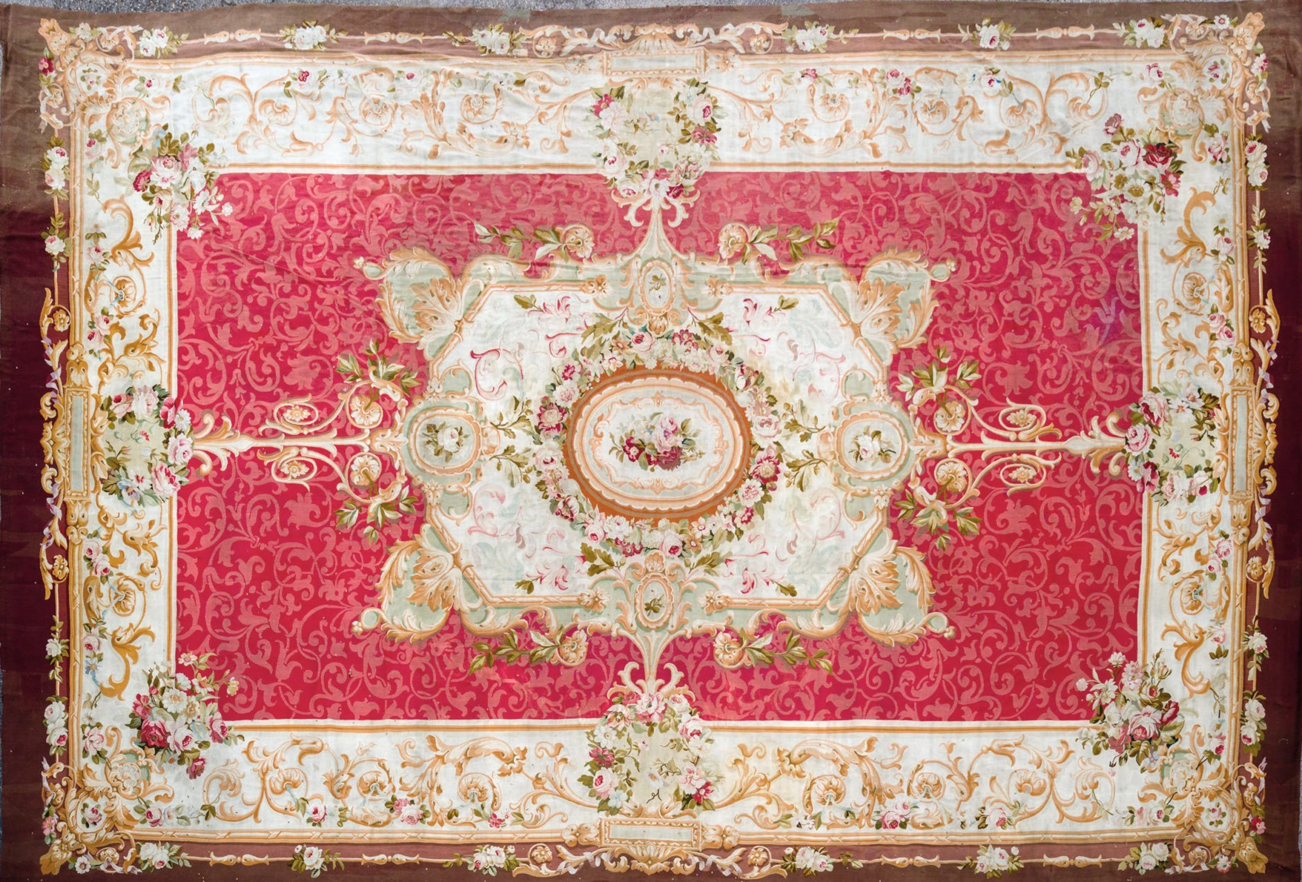 Antique French Aubussan 19Th Century 1 E8A Scaled 1